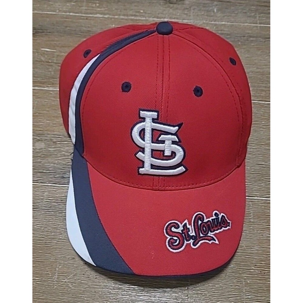 St. Louis Cardinals MLB Adjustable Hat Cap FAN FAVORITE Baseball Red Black